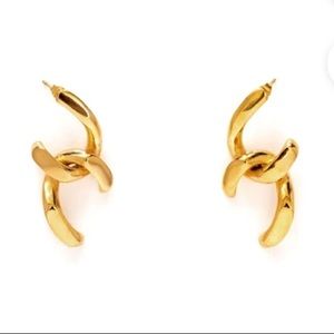 Jonesy wood Cuban link stud earrings